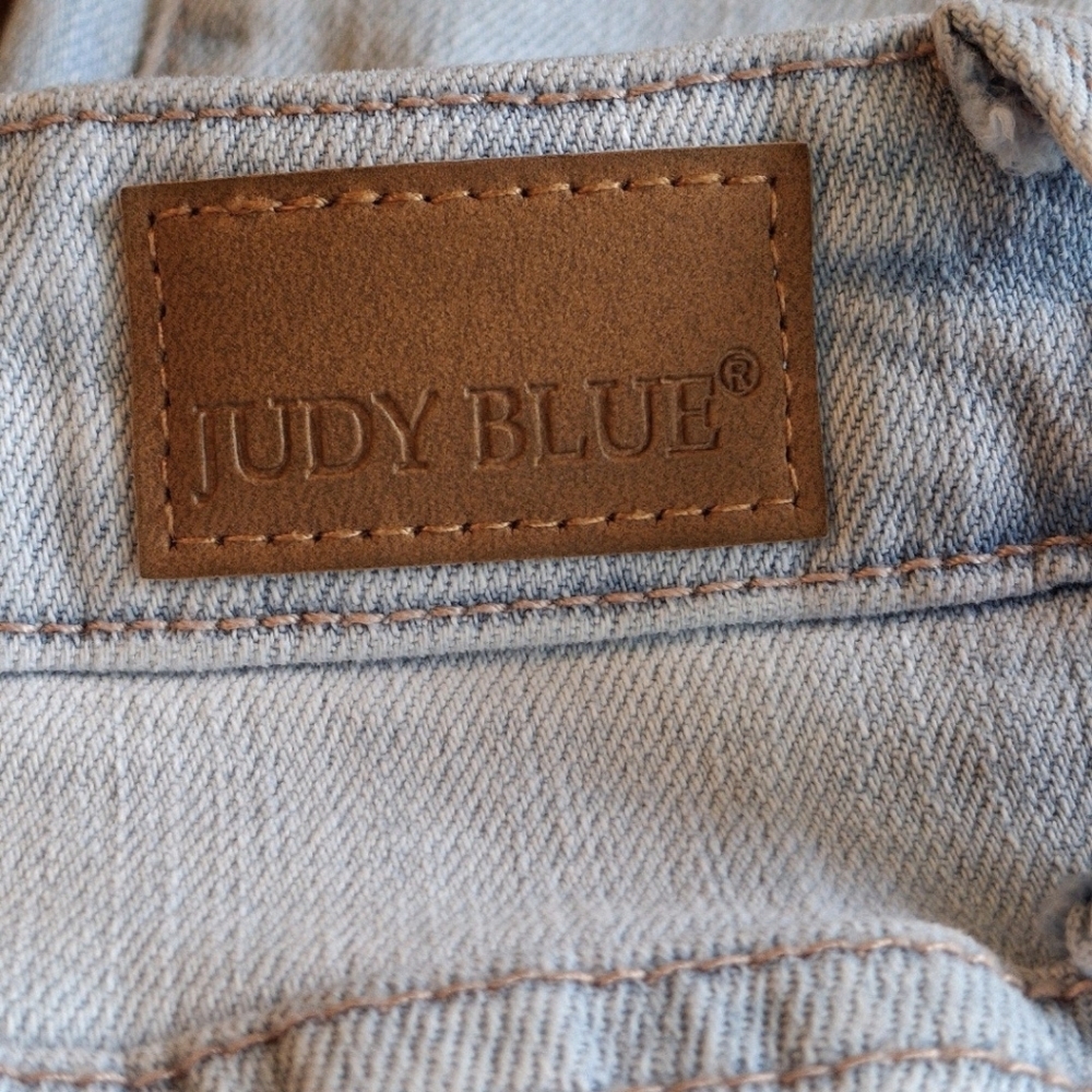 Judy Blue Jeans Boyfriend Fit Distressed Stretch Blue Jeans Women Size 9/29 - Picture 9 of 16